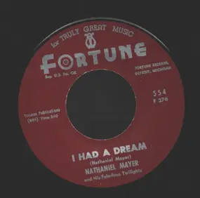 Nathaniel Mayer And His Fabulous Twilights - I Had A Dream / I'm Not Gonna Cry