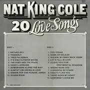 LP - Nat King Cole - 20 Love Songs