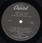 LP - Nat 'King' Cole - Love Is The Thing
