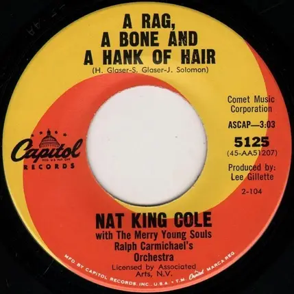 Nat King Cole With The Merry Young Souls , Ralph Carmichael Orchestra - My True Carrie, Love