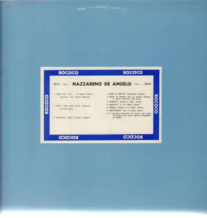 Nazzareno de Angelis - Famous Voices Of The Past