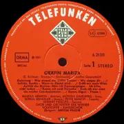 LP - Emmerich Kálmán - Gräfin Mariza (Großer Querschnitt)