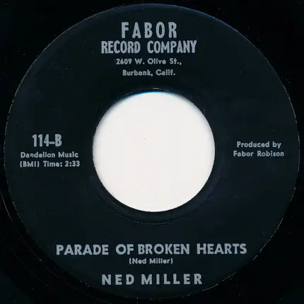 Ned Miller - From a Jack to a King