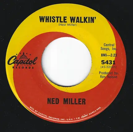 Ned Miller - Two Voices, Two Shadows, Two Faces / Whistle Walkin'