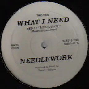 Needlework - What I Need (Medley Pacific State)