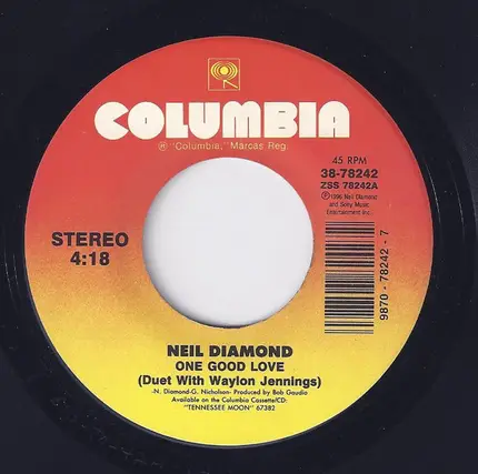 Neil Diamond - One Good Love / Kentucky Woman