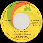 7inch Vinyl Single - Neil Diamond - Solitary Man / Everybody's Talkin'
