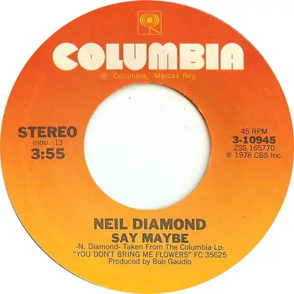 Neil Diamond - Say Maybe