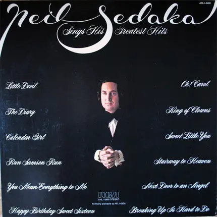 Neil Sedaka - Neil Sedaka Sings His Greatest Hits