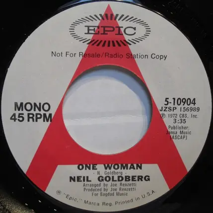 Neil Goldberg - One Woman / Muddy Water