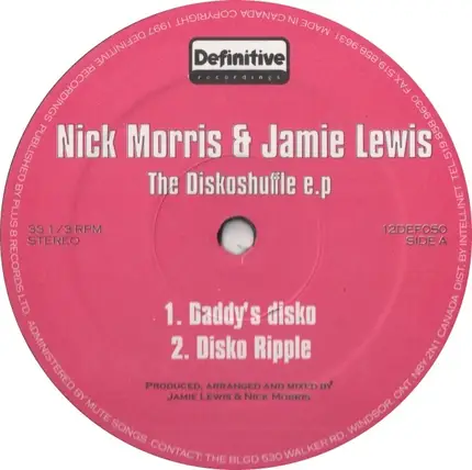 Nick Morris / Jamie Lewis / DJ N-Joy - The Diskoshuffle EP / The Funkmaster EP