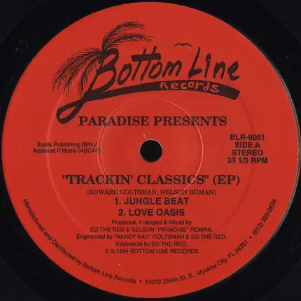Nelson 'Paradise' Roman - Trackin' Classics (EP)