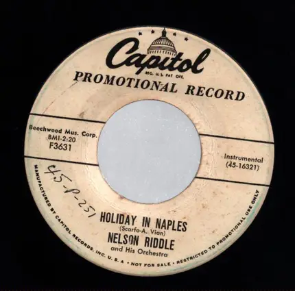 Nelson Riddle And His Orchestra - Holiday In Naples / Accordion Willy