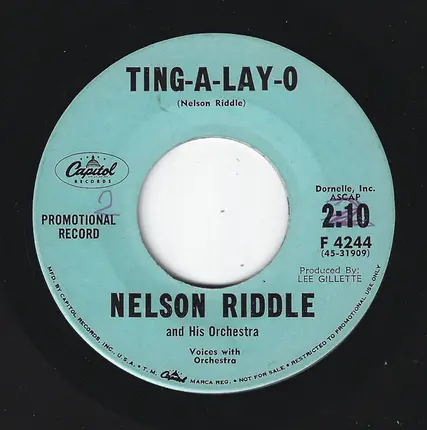 Nelson Riddle And His Orchestra - The Markham Theme