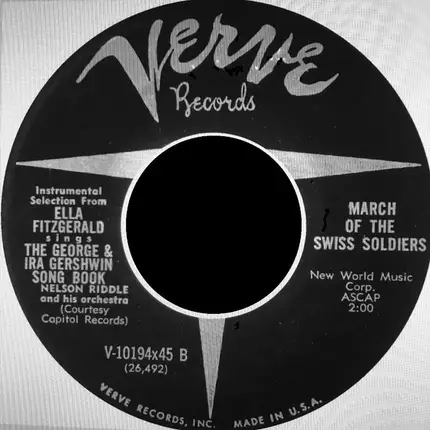 Nelson Riddle And His Orchestra - Walking The Dog / March Of The Swiss Soldiers