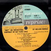 LP - Nelson Riddle - 'NAT' An Orchestral Portrait Of Nat King Cole