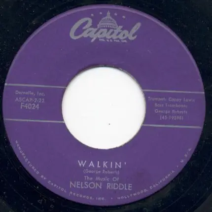 Nelson Riddle - Nel Blu Di Pinto Di Blue / Walkin'