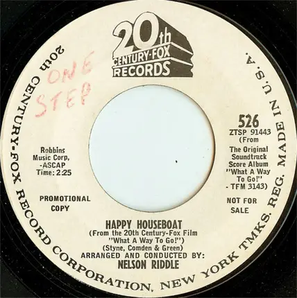 Nelson Riddle - What A Way To Go! (Main Title) / Happy Houseboat