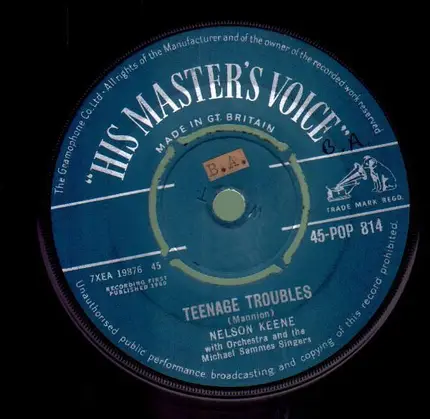 Nelson Keene - Teenage Troubles / Keep Loving Me