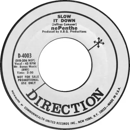 nePenthe - Good Morning Baby / Slow It Down