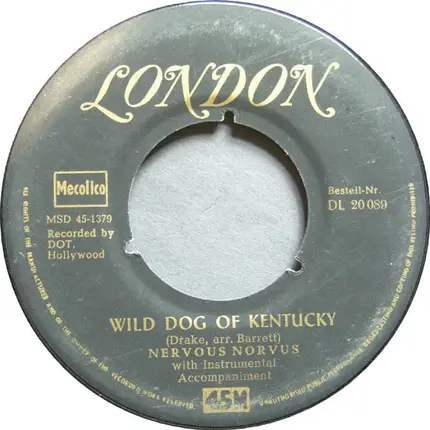 Nervous Norvus - Ape Call / Wild Dog Of Kentucky