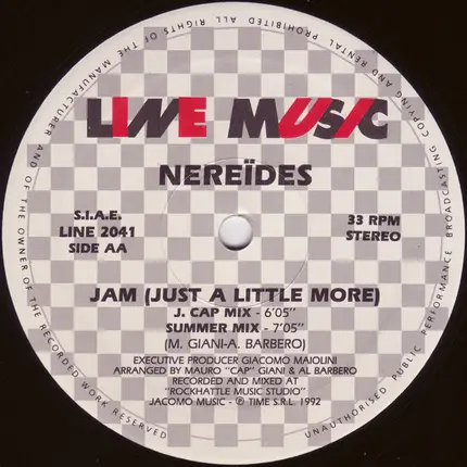 Nereïdes - Jam (Just A Little More)