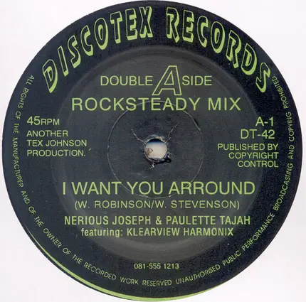 Nerious Joseph & Paulette Tajah Featuring Klearview Harmonix - I Want You Arround