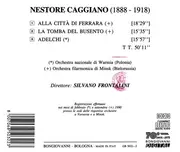 CD - Nestore Caggiano - Adelchi, Alla Citta Di Ferrara, La Tomba Del Busento
