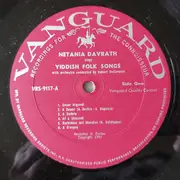 LP - Netania Davrath - Sings Yiddish Folk Songs