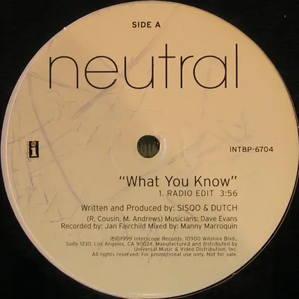 Neutral - What You Know
