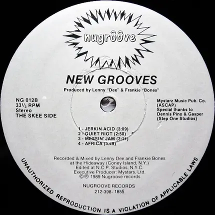 New Grooves - Work It To The West