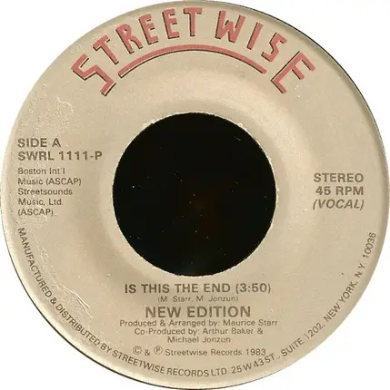 New Edition - Is This The End