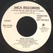 7inch Vinyl Single - New Edition - A Little Bit Of Love (Is All It Takes)