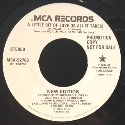 New Edition - A Little Bit Of Love (Is All It Takes)