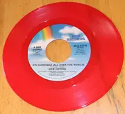 7inch Vinyl Single - New Edition - It's Christmas (All Over The World) - Red Translucent
