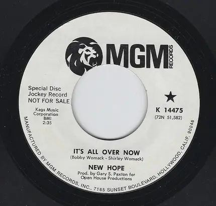 New Hope - It's All Over Now / Jesus Is The Living End