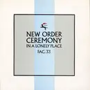 12inch Vinyl Single - New Order - Ceremony - Cream/Blue Sleeve, 1st Version