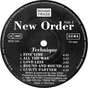 LP - New Order - Technique
