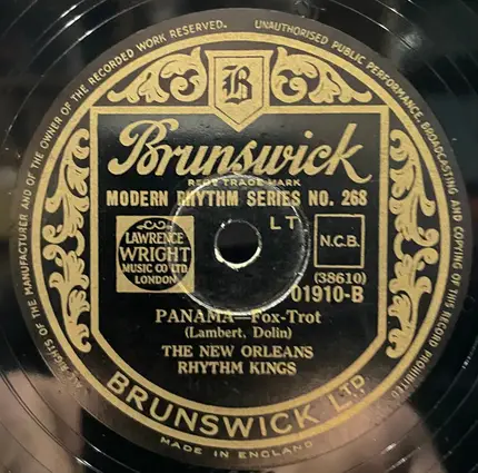 New Orleans Rhythm Kings - Tin Roof Blues / Panama