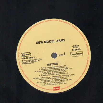 New Model Army - History (The Singles 85-91)