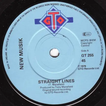New Musik - Straight Lines