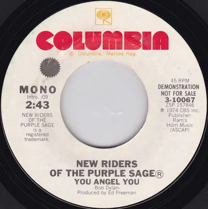 New Riders Of The Purple Sage - You Angel You