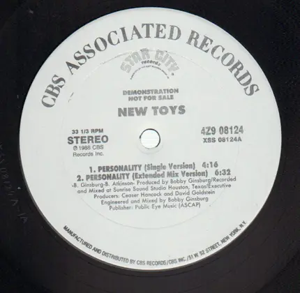 New Toys - Personality