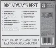 CD - New York City Opera Orchestra , Conductor Paul Gemignani - Broadway's Best