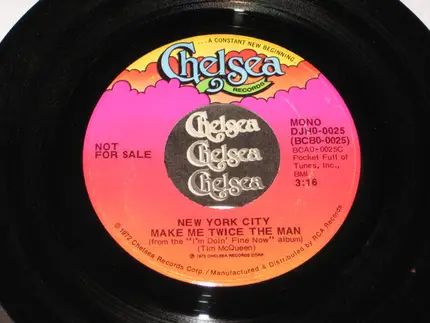 New York City - Make Me Twice The Man