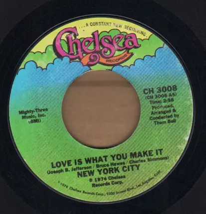 New York City - Love Is What You Make It / Do You Remember Yesterday