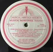 LP - New York Harp Ensemble - Musical Memories, Volume 1