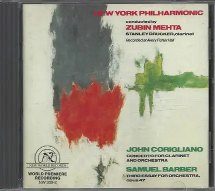 John Corigliano / Barber - Concerto For Clarinet And Orchestra / Third Essay For Orchestra, Opus 47