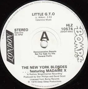 New York Blondes - Little G.T.O. / Holocaust On Sunset Boulevard