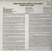 LP - New Orleans Creole Jazz Band, Thomas Jefferson - New Orleans Creole Jazz Band